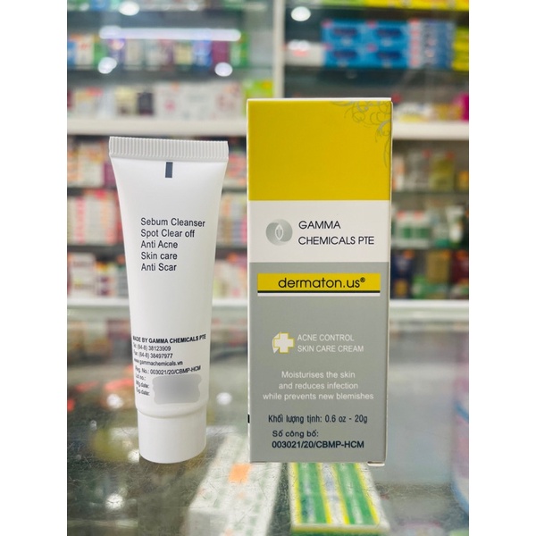 Kem dành cho da mụn, ngừa thâm Dermaton.us - 20 gram
