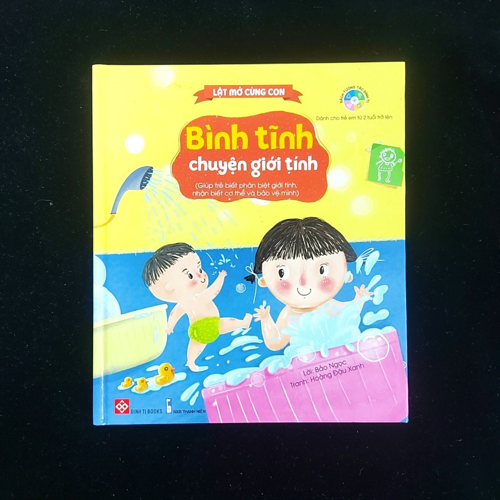 Sách - Lật mở cùng con:bình tĩnh chuyện giới tính,con từ đâu tới 4 cuốn- lẻ cuốn  (dành cho bé 2+)