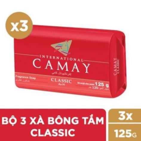 Combo 3 Xà bông tắm Camay Classic (125g x 3)