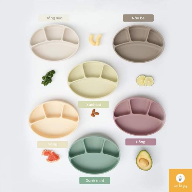 Khay ăn dặm chia ngăn Bluemama