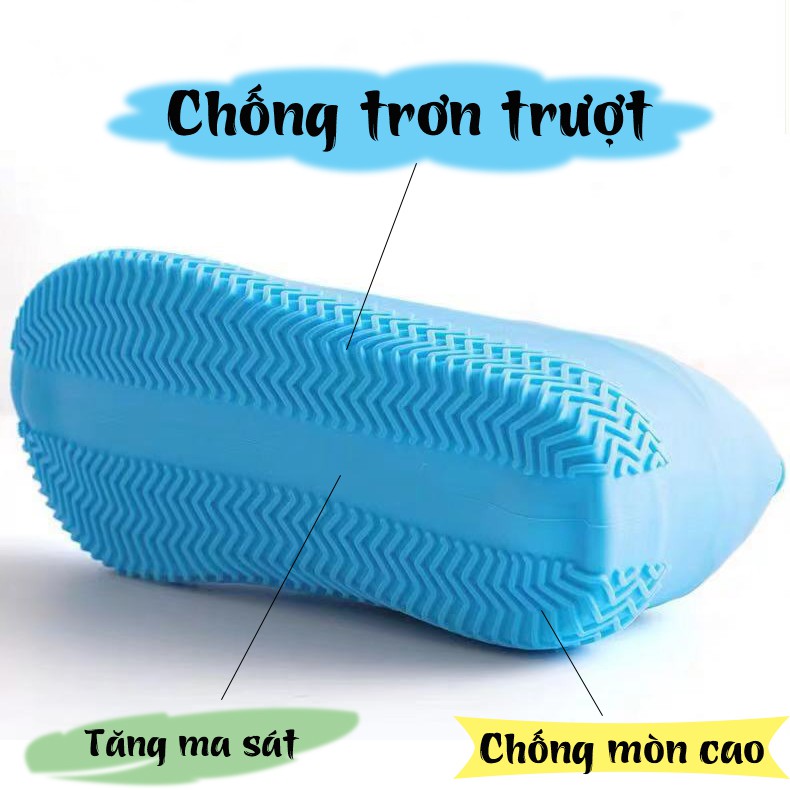 [Video Ảnh Thật] Bọc Giày Đi Mưa Silicon Cao Cấp, Ủng Bọc Giày Đi Mưa, Siêu Bền, Không Trơn Trượt, Size M-L - DiLas Mart | BigBuy360 - bigbuy360.vn