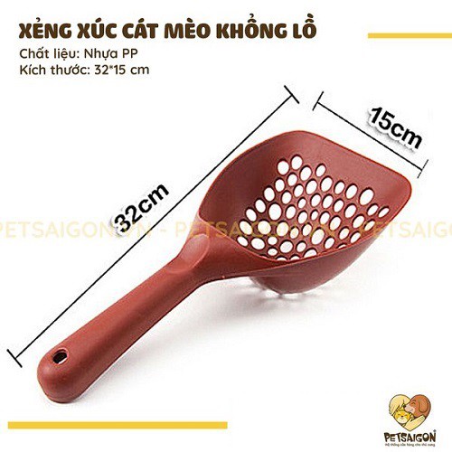 XẺNG XÚC CÁT VỆ SINH CHO MÈO KHỔNG LỒ