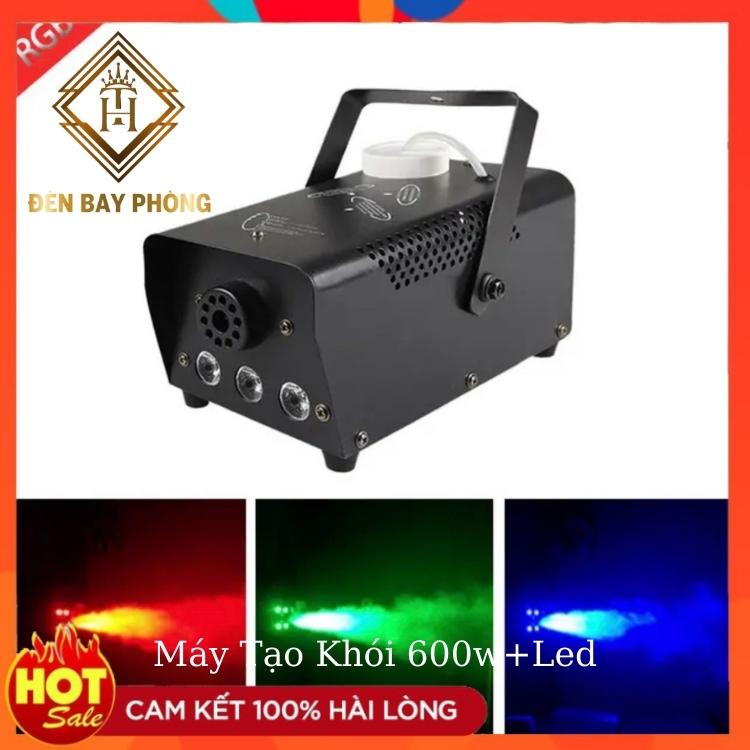 ComBo Máy Tạo Khói 600w Mini Có Đèn Led + Dung Dịch Tạo Khói . Dùng Cho Phòng Karaoke, Phòng Bay