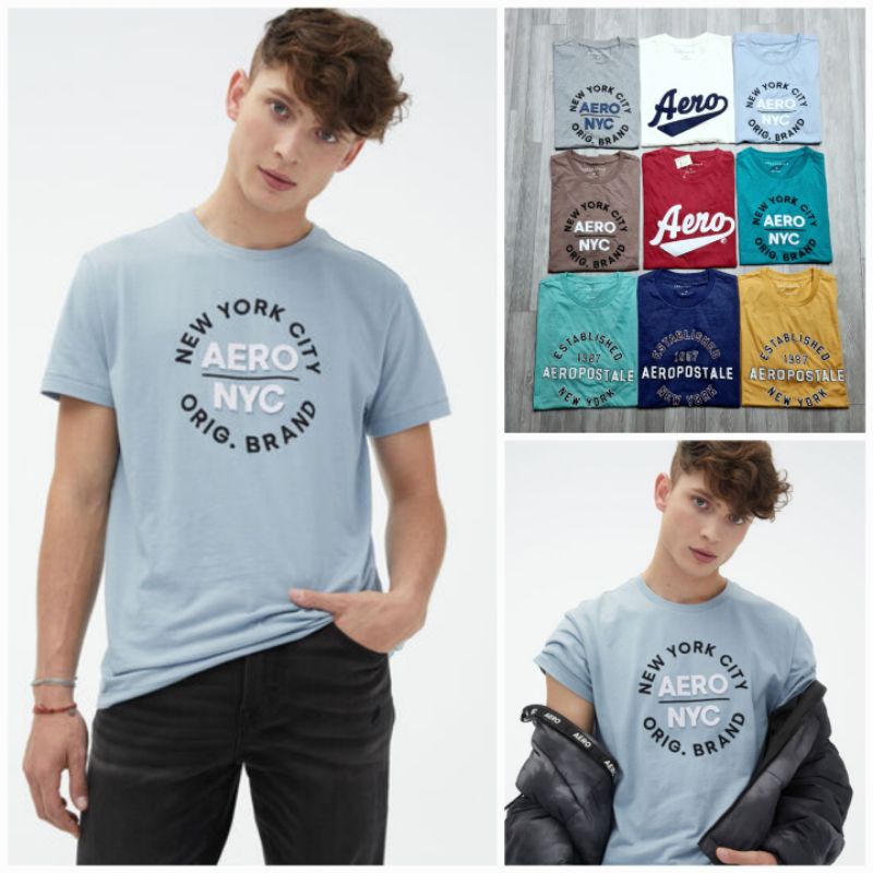 Áo Phông Nam Xuất Dư Thương Hiệu Aero Chất Cotton Siêu Mềm Mát