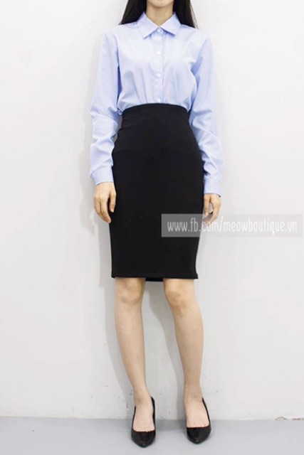 [Mã WASKT304 giảm 15% tối đa 30K đơn 99K] [Hình thật tự chụp] Chân Váy Bút Chì Công Sở Xẻ Sau Meow Boutique | BigBuy360 - bigbuy360.vn