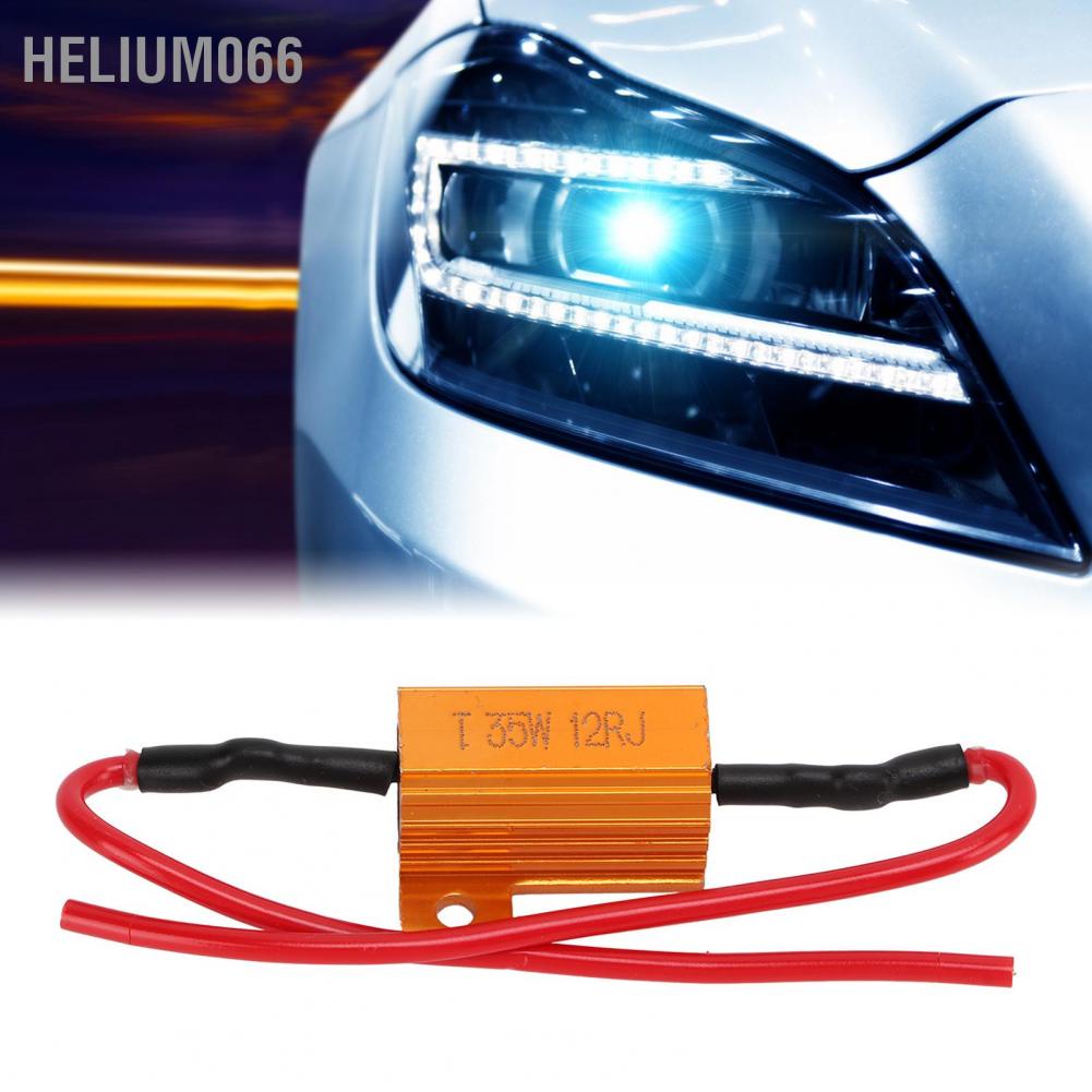 Helium066 2 Bộ Điện trở tải 35W 12Ohm Lỗi phụ kiện thay thế miễn phí cho Đèn LED báo hiệu sương mù