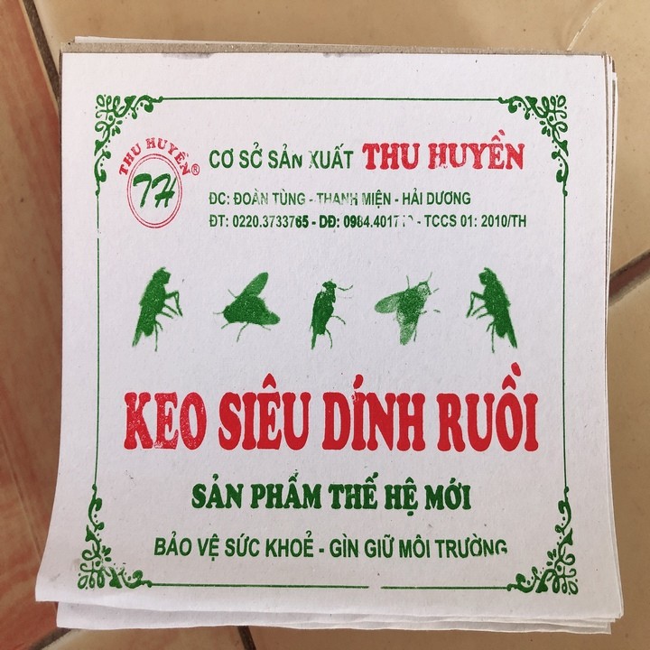 Keo Siêu Dính Ruồi Bịch 100 Tấm