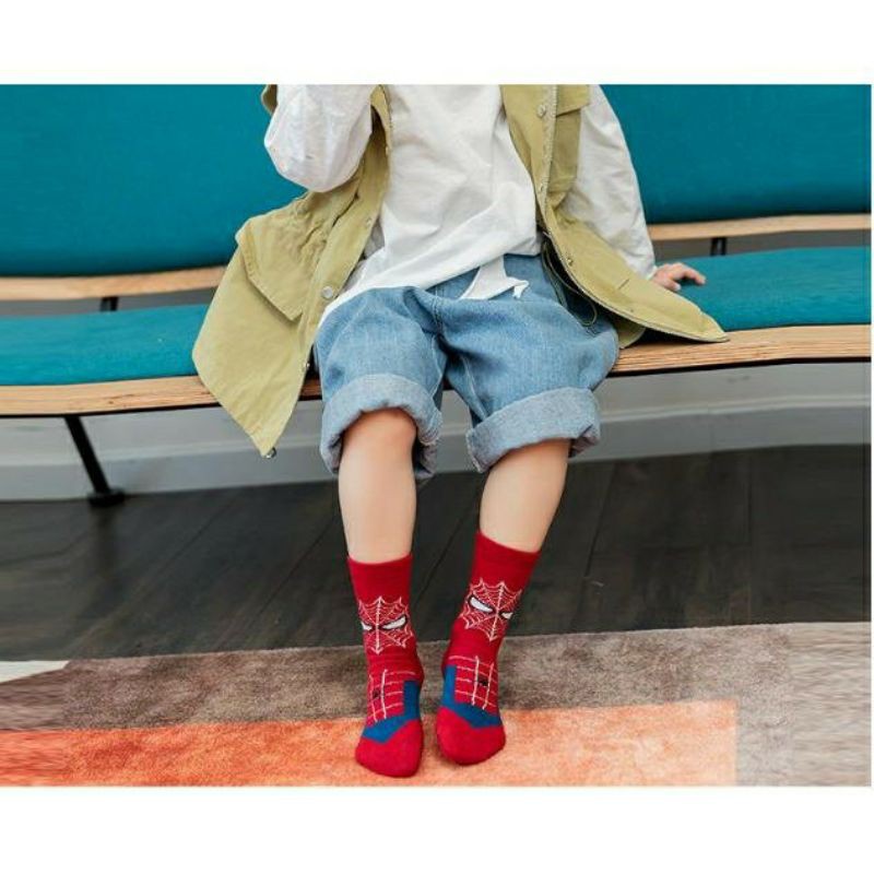 Set 7 Đôi Tất Siêu Nhân Spiderman Cho Bé Trai