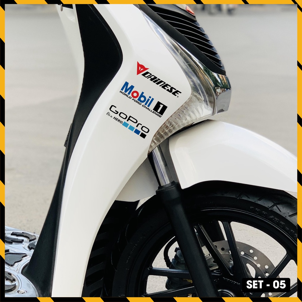 Sticker Hình Logo GoPro, Rockstar, Dainese, Mobil 1, Snap On Tools | LG05 | Tem Dán Xe Máy, Xe Điện, Mũ Bảo Hiểm, Laptop