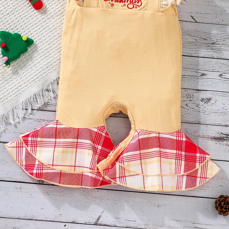 Body bé gái bộ đồ sơ sinh từ 3 đến 36 tháng bodysuit liền thân mùa hè Sát Nách In Họa Tiết Giáng Sinh Dễ Thương quần áo cho bé trẻ em