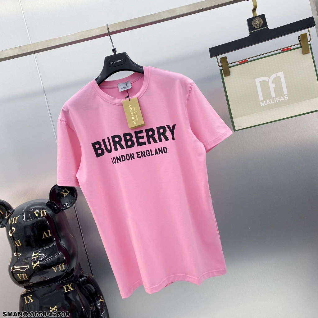 Áo Thun Nam Nữ BBR Duy Nhất Màu Hồng Họa Tiết In Chữ - Áo Phông In Đơn Giản