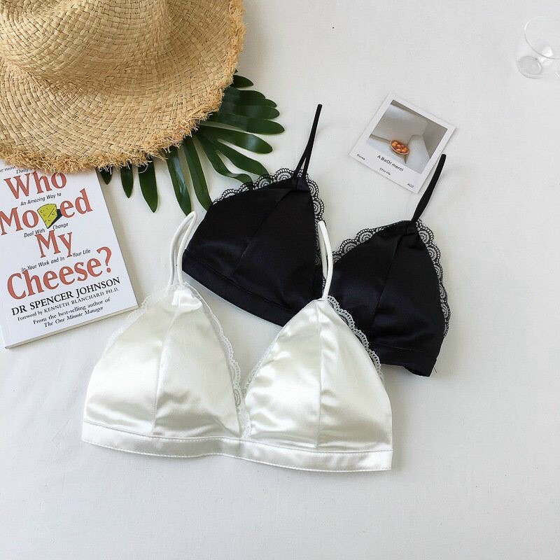 Áo ngực bra nữ satin ren diện váy áo hở vai nâng ngực - Áo lót bralette tập gym coton mềm không gọng mút mỏng YLY246 | BigBuy360 - bigbuy360.vn