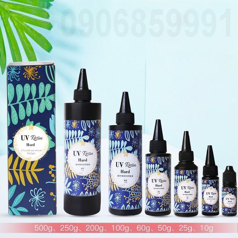 Keo Resin epoxy UV độ cứng cao làm handmade,diy,làm nail