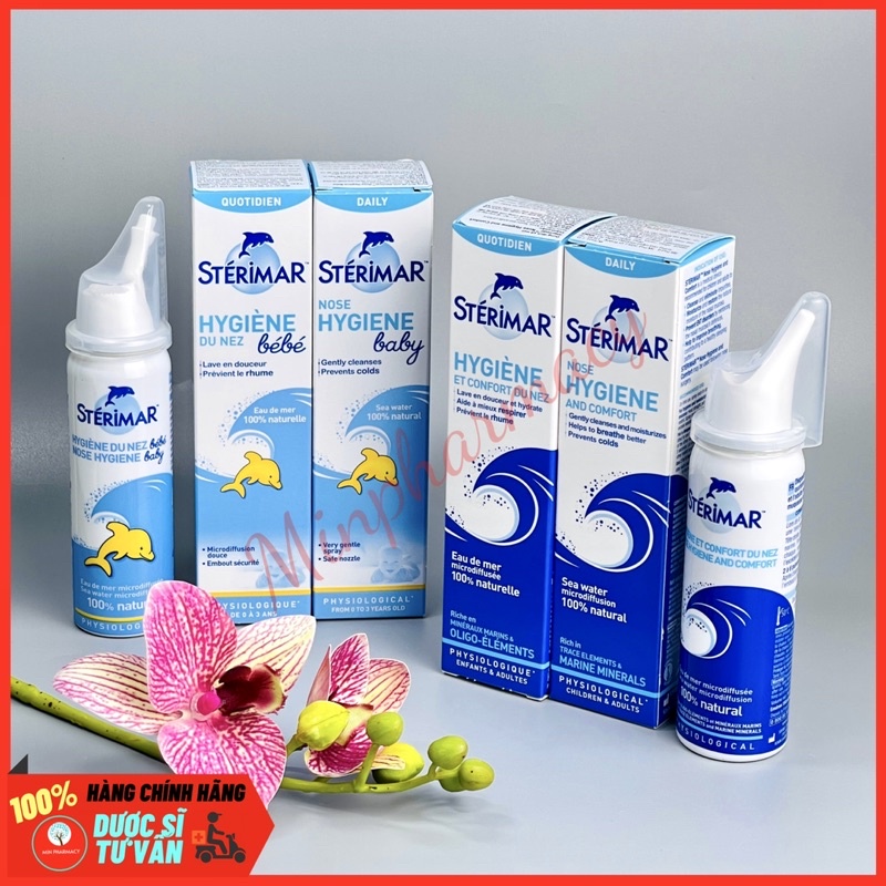 NƯỚC BIỂN XỊT MŨI CHO NGƯỜI LỚN STERIMAR 50ml- Minpharmacy