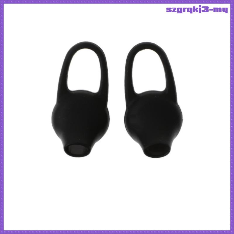 1 Cặp Đệm Tai Nghe Bằng Cao Su silicone Màu Đen Nhẹ Siêu Bền