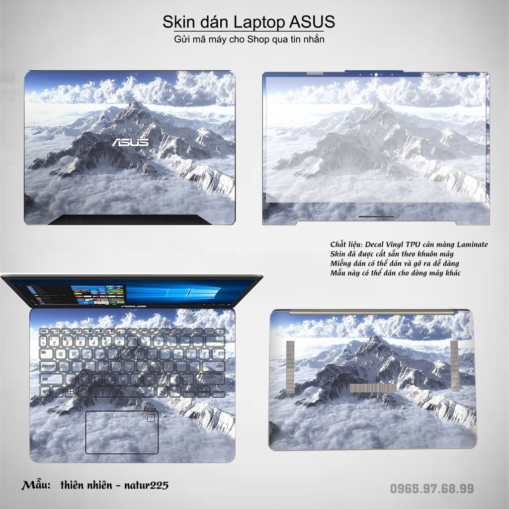 Skin dán Laptop Asus in hình thiên nhiên nhiều mẫu 9 (inbox mã máy cho Shop)