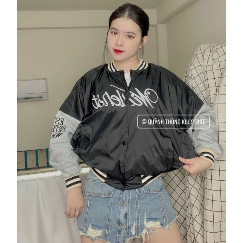 Áo khoác bomber dù chữ thêu hot | BigBuy360 - bigbuy360.vn