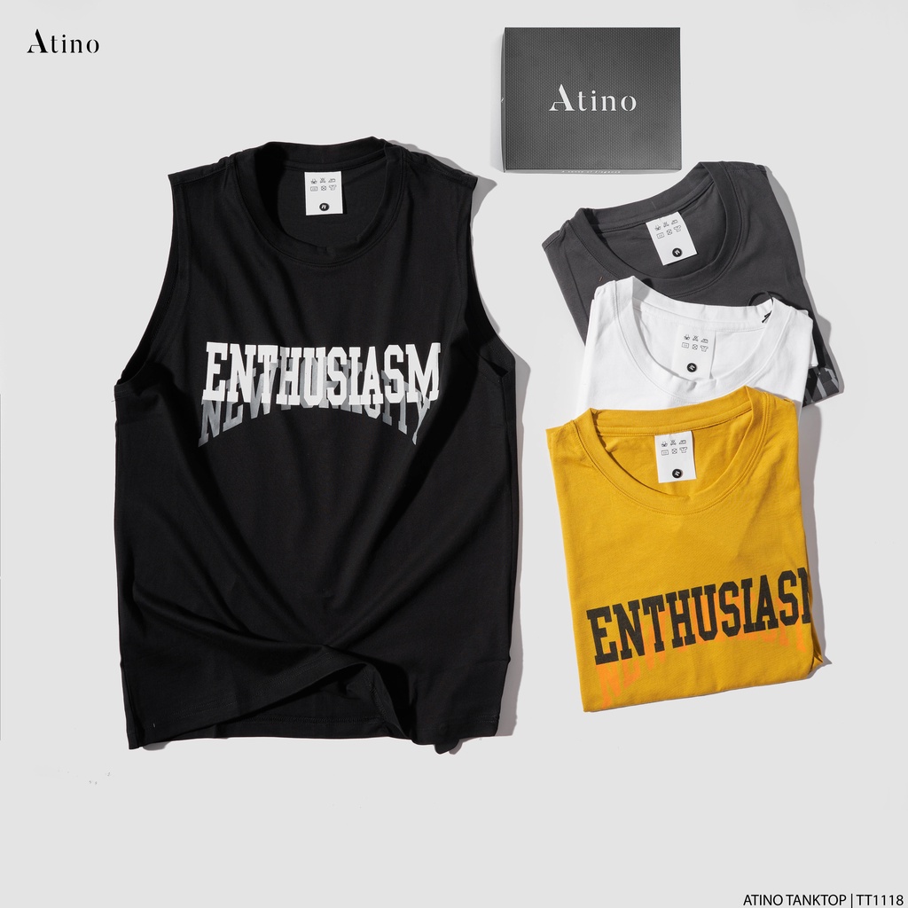 Áo Tank Top Nam ETHUSIAM ATINO Chất Cotton Thoáng Mát form Regular TT1118