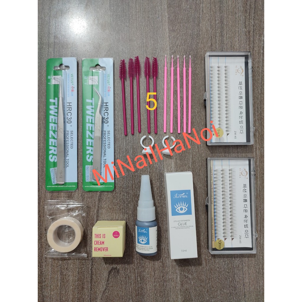 Combo nối mi cơ bản , combo trọn bộ nối mi tại nhà
