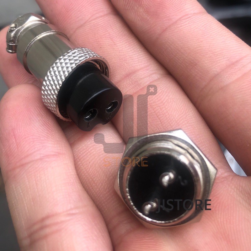 Bộ đầu nối GX16 đực-cái kim loại 2/3/4/5/6/7/8/9 chân GX16 Aviation Plug 2/3/4/5/6/7/8/9P male-female