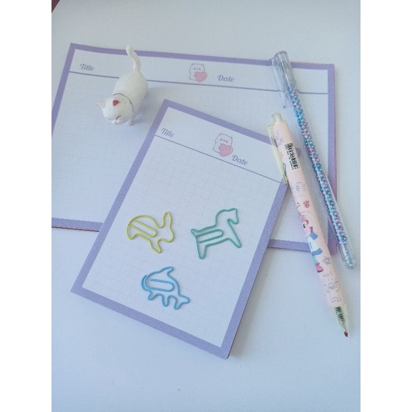 Giấy note học từ vựng, giấy viết thư màu sắc dễ thương. khổ a6.