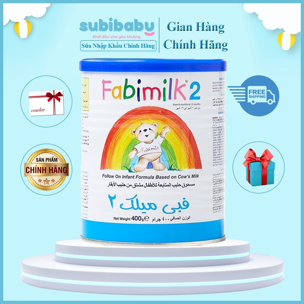 Sữa bột Fabimilk số 2 hộp 400g nhập khẩu Anh Quốc