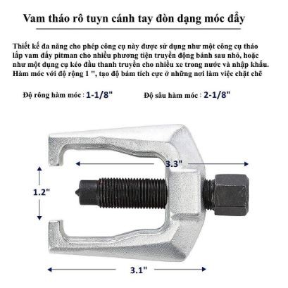 Bộ vam cảo tháo rotuyn 5 chi tiết CHẮC CHẮN, chống gỉ, ăn mòn chuyên dụng trong sửa chữa ô tô