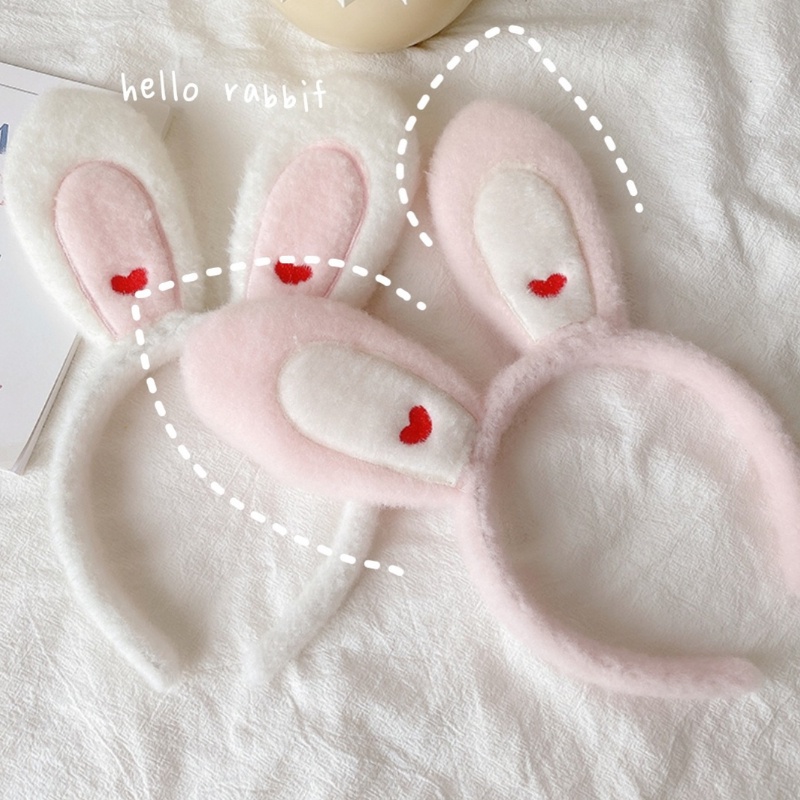 Băng đô rửa mặt hình tai thỏ dễ thương phong cách Hàn Quốc cho nữ