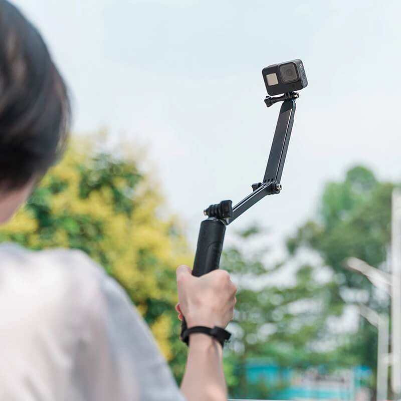 GẬY 3 KHÚC GOPRO VÀ ACTION CAM TELESIN V2 ( THREE WAY )