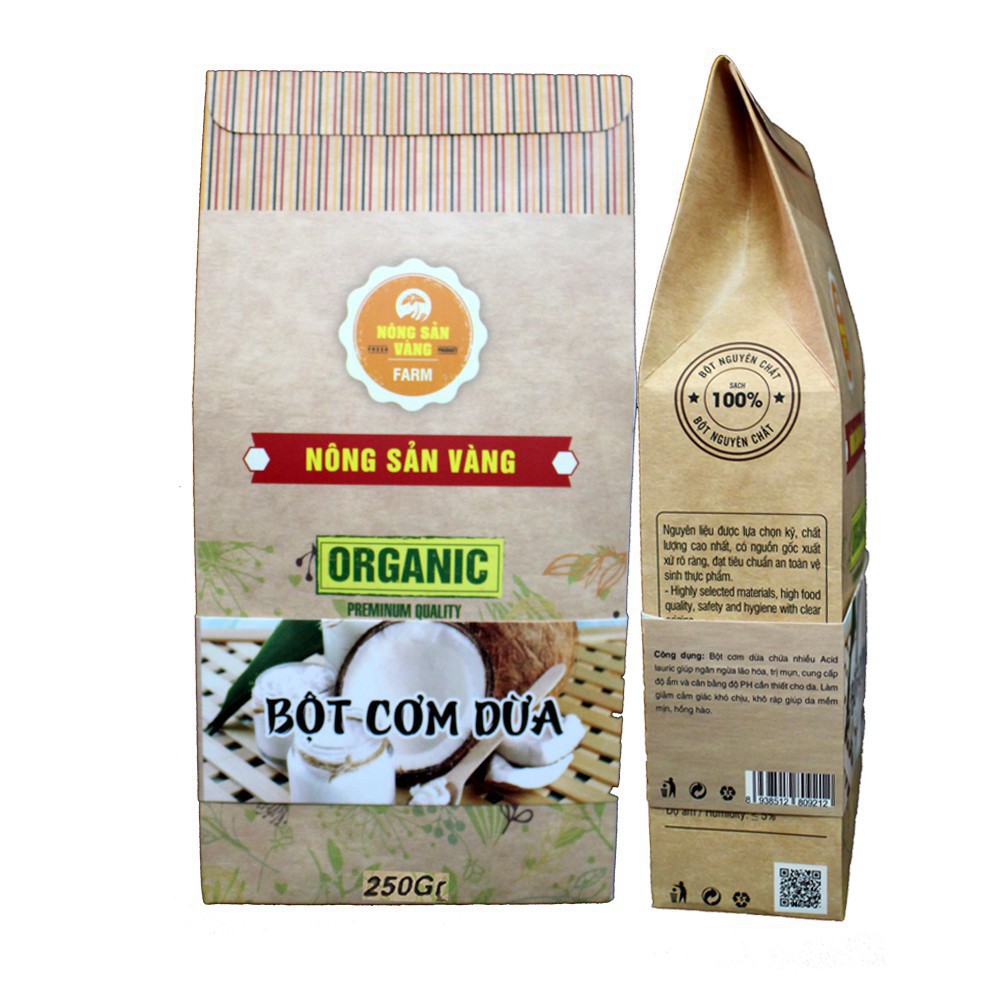 [Mã GRO1505 giảm 8% đơn 250K] Bột Cơm Dừa 250gr - Nông Sản Vàng