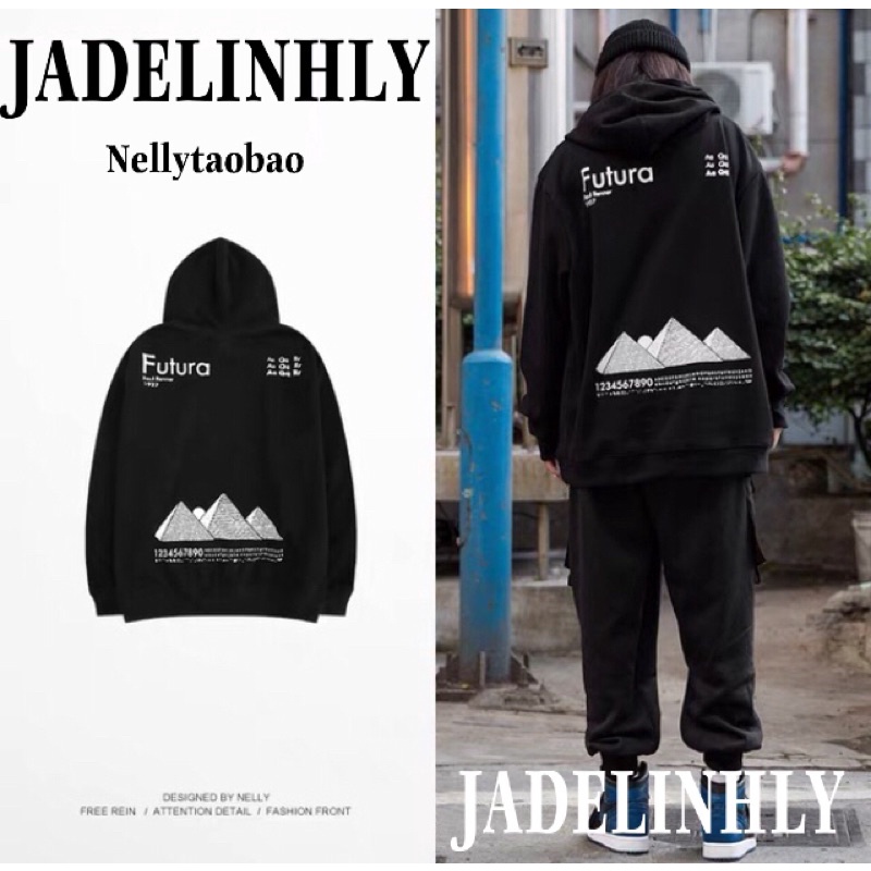 Áo hoodie nelly nỉ sale (có sẵn) futura