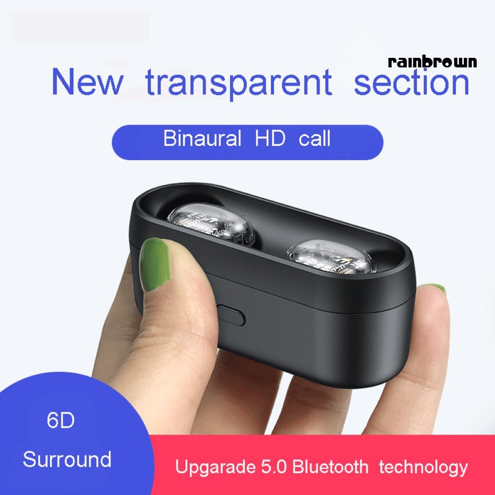 Tai Nghe Bluetooth 5.0 Không Dây 6d Kèm Hộp Sạc / Rej / M13A Tws