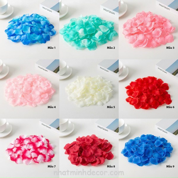 [Sỉ 1.8k] Set 100 cánh hoa hồng trang trí  bàn tiệc, phòng cưới, tỏ tình, đính hôn...
