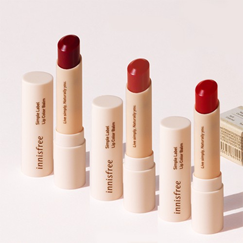 Son dưỡng môi có màu innisfree Simple label Lip Color Balm 3.2g