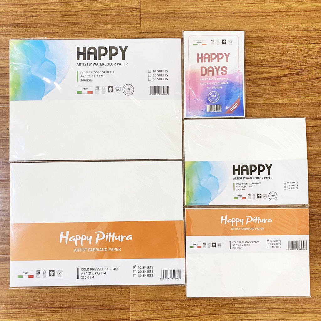 Giấy Vẽ Màu Nước HAPPY Hạng Họa Sĩ