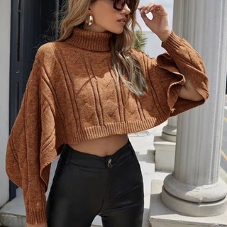 Áo Sweater cổ lọ thời trang thu đông xinh xắn