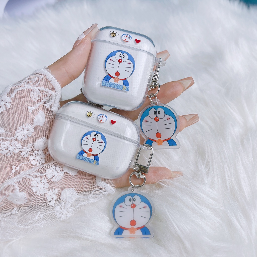 Vỏ Bảo Vệ Hộp Sạc Tai Nghe AirPods3 Airpods 3 Pro 2Gen Màu Trong Suốt Họa Tiết Hoạt Hình Pikachu Dễ Thương Ốp