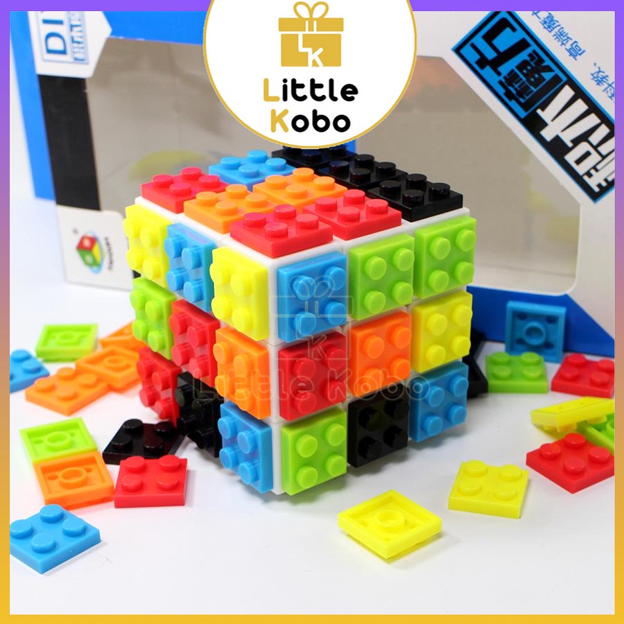 Rubik FanXin Block 3x3 DIY Rubic Biến Thể 3 Tầng Lắp Ráp Đồ Chơi Trí Tuệ Trẻ Em Phát Triển Tư Duy - Little Kobo