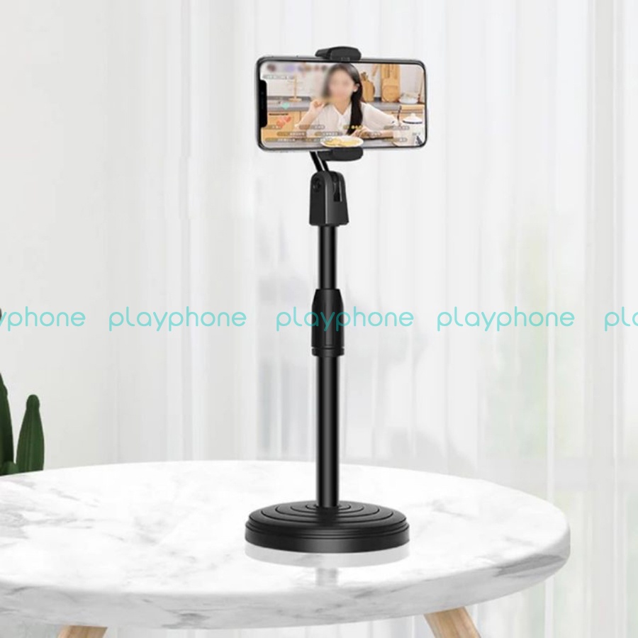 Đế Kẹp Điện Thoại Smartphone Xoay Đa Chiều Thông Minh Để Bàn Livestream Xem Phim Online Chụp Ảnh Chất Lượng Playphone