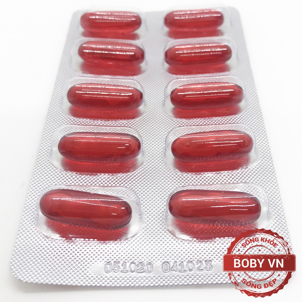 Vitamin e đỏ Edonudin hạn chế lão hóa, hỗ trợ làm đẹp da - (Hộp 3 vỉ x 10 viên)