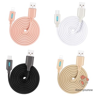 Auto Cut-off Fast Charging Nylon Cable Data Transfer Function Cord Line