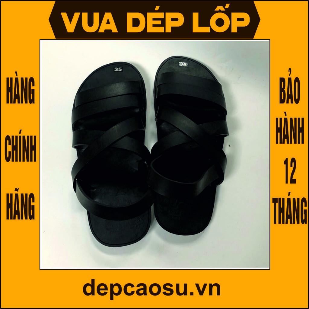 Dép cao su 5 quai ngang thương hiệu Vua Dép Lốp Phạm Quang Xuân, chính hãng, có bảo hành, ảnh thật, có sẵn