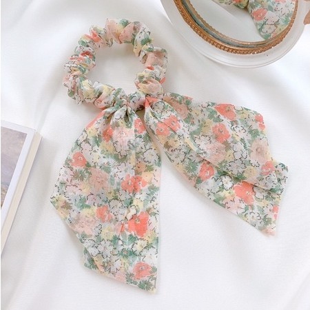 Cột tóc vải nơ đôi Petal Scrunchie