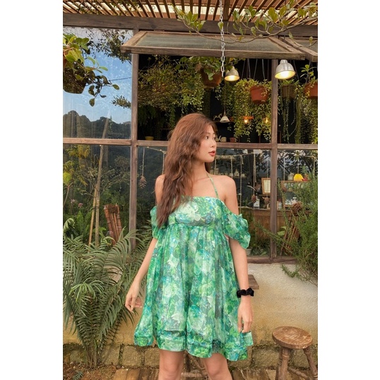 Đầm babydoll tiểu thư siêu xinh tùng xoè MIEU - JJ16