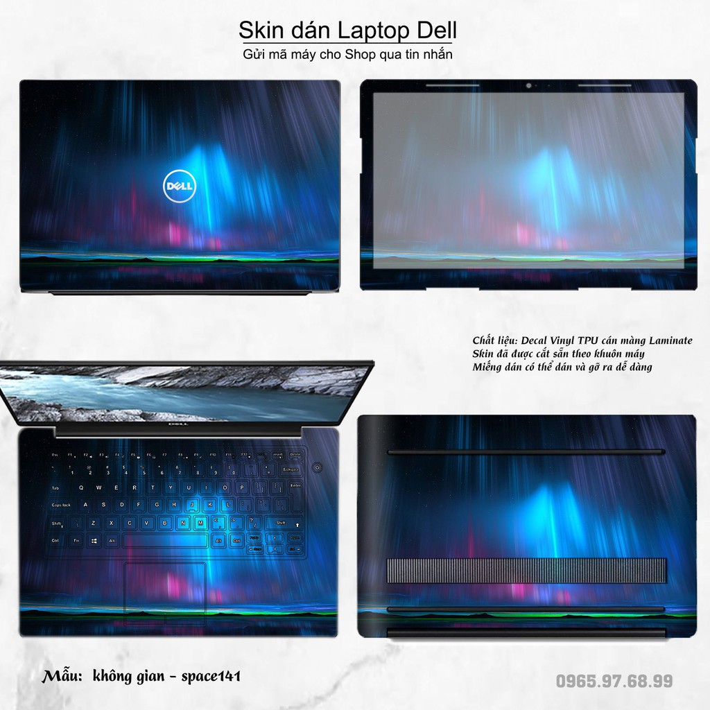Skin dán Laptop Dell in hình không gian nhiều mẫu 24 (inbox mã máy cho Shop)
