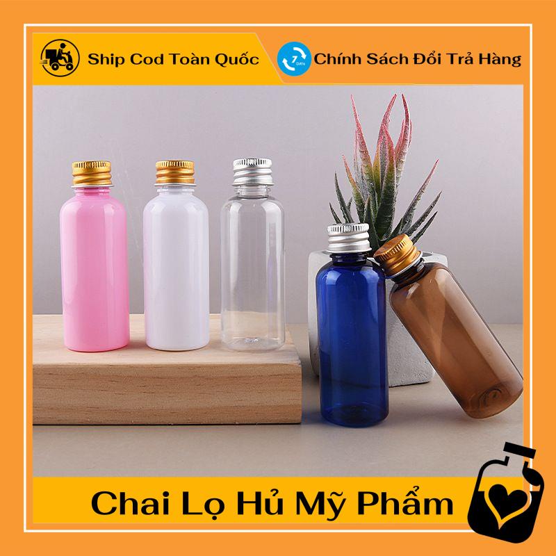 Chai Chiết Mĩ Phẩm ❤ TOP GIÁ RẺ ❤ Chai nhựa pet nắp vặn nhôm 30ml,50ml,100ml chiết mỹ phẩm , , phụ kiện du lịch