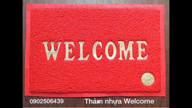 THẢM NHỰA WELCOME CAO CẤP 40X60cm