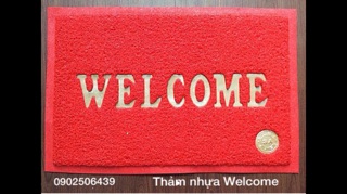 THẢM NHỰA WELCOME CAO CẤP 40X60cm