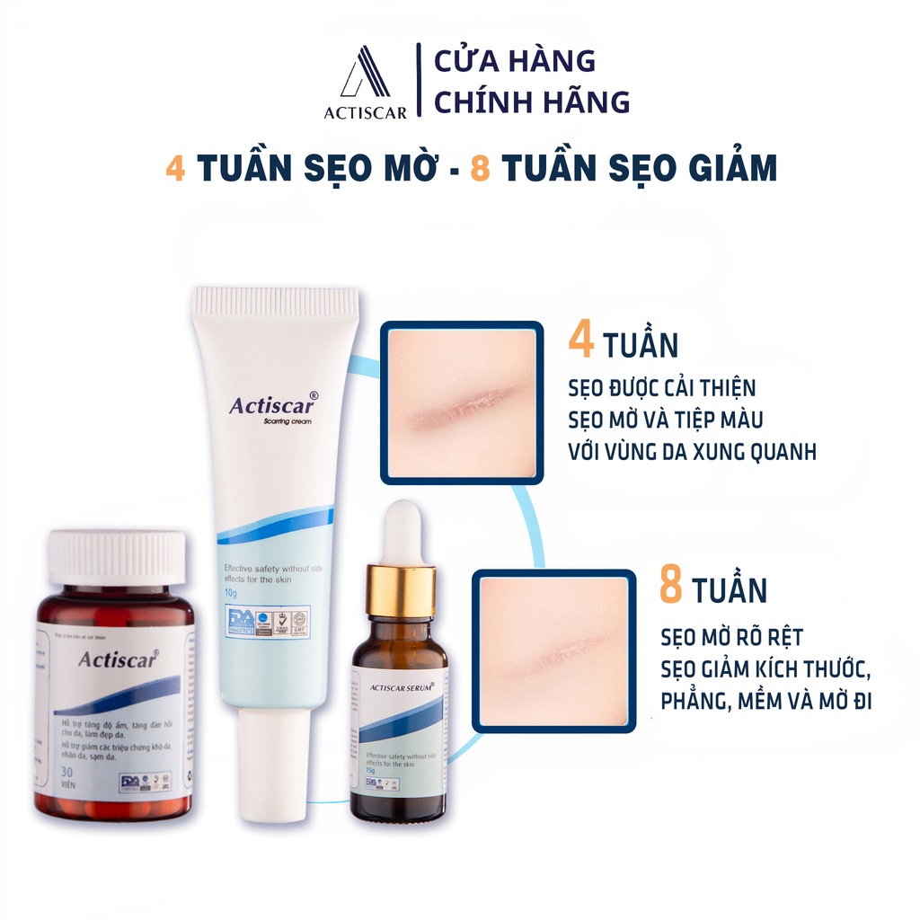 Xoá Mờ Sẹo actiscar  Làm Mờ Sẹo Rỗ Lồi Lõm