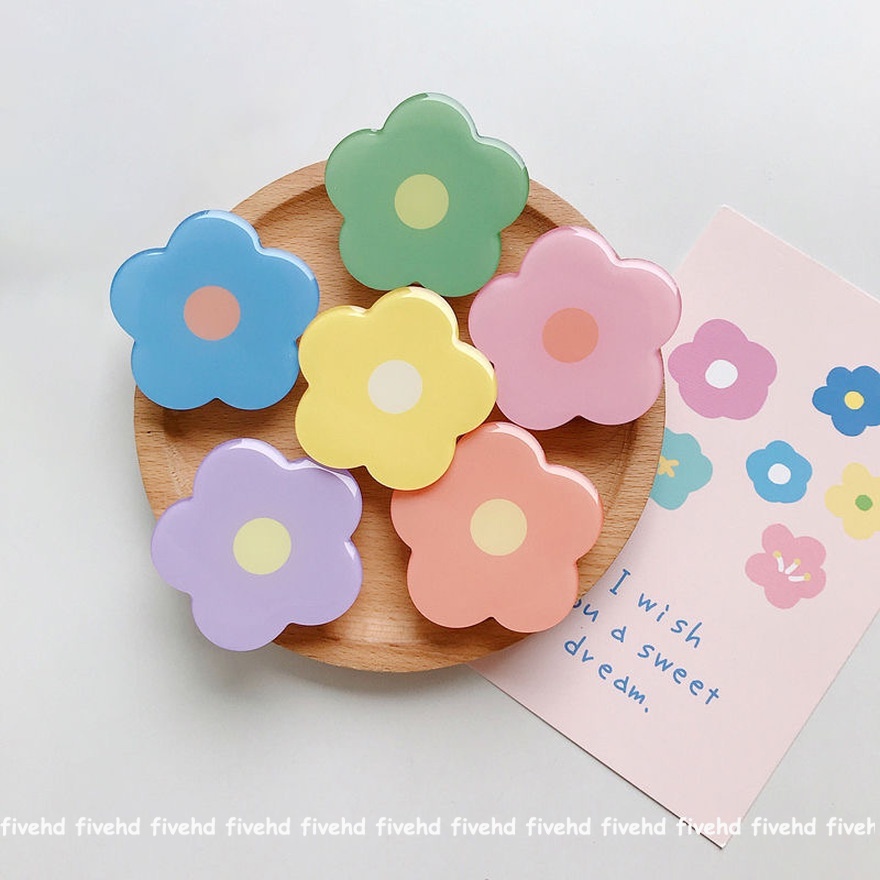 Vòng Nhẫn Đỡ Điện Thoại Hình Hoa Cầu Vồng Dễ Thương Đứng